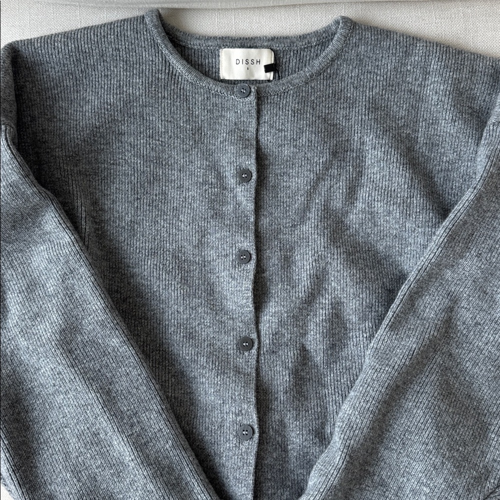 DISSH Gray Button-Front Knit Cardigan - Picture 5 of 8
